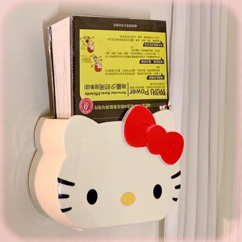 

Стеллаж Hello Kitty, милый мультяшный фотоальбом без следов и с перфорацией, милый домашний декор, коробка для книг и мусора