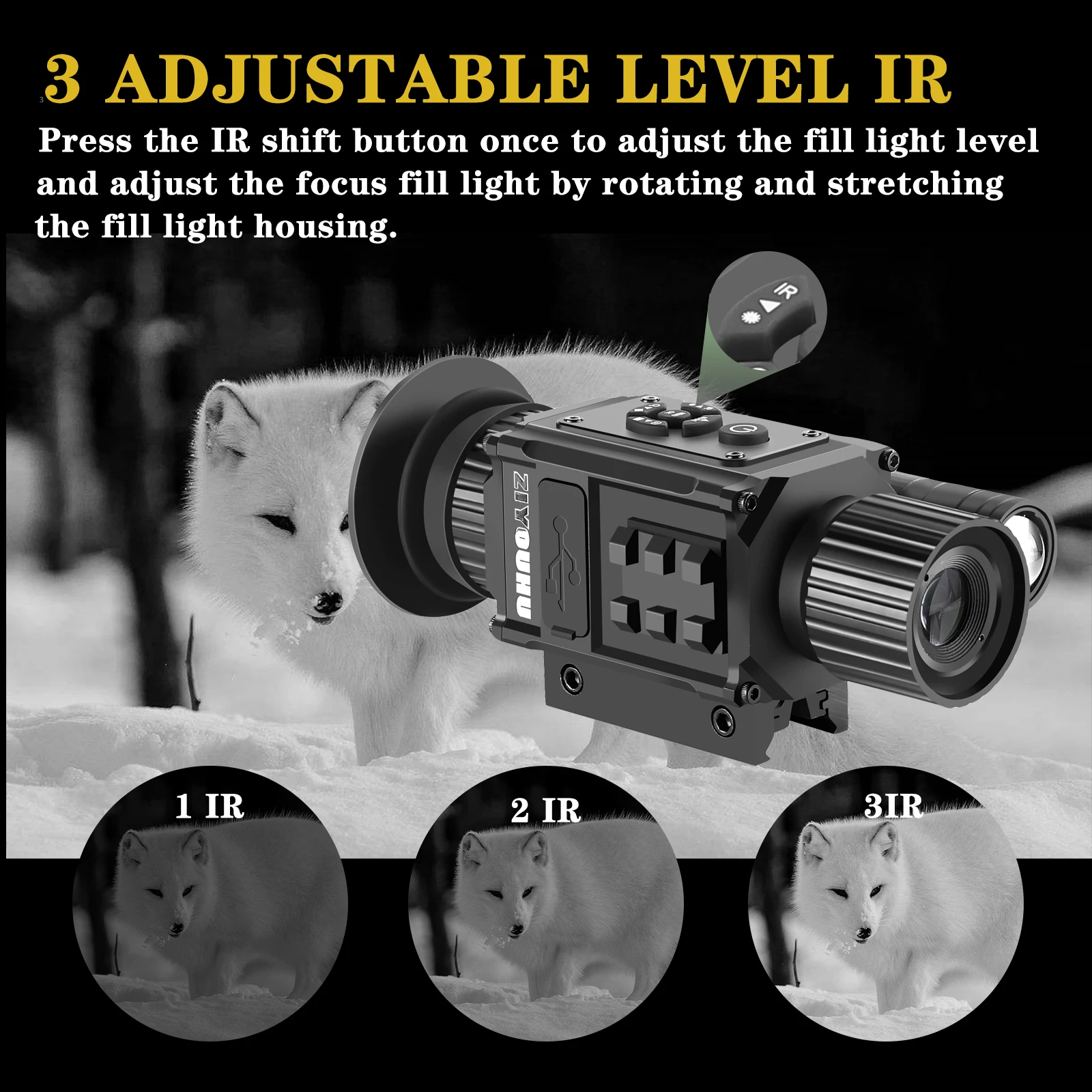 New HD Tiny Digital Night Vision 1080P Video Camera Infrared Monocular Multiple Image Mode Crosshair Hunting Night Sight Scope 5