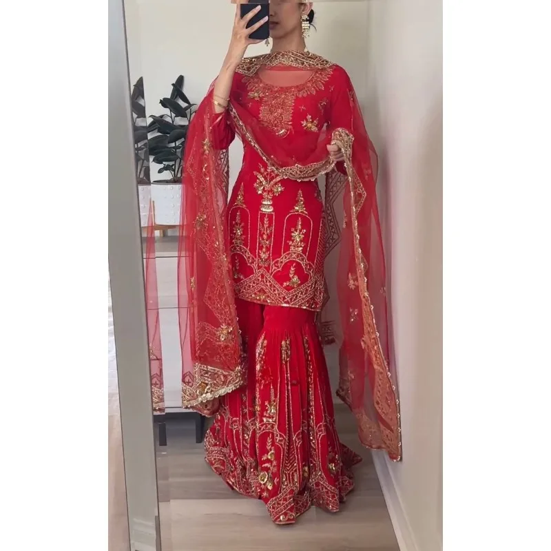 Indian Dress Salwar Kameez Party Wear Wedding Pakistani Suit indian sari top