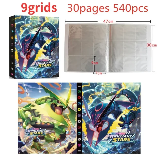 9-Pocket 540 Card Elf Album Comics Games Binder Map Clip Children's Gift List 4