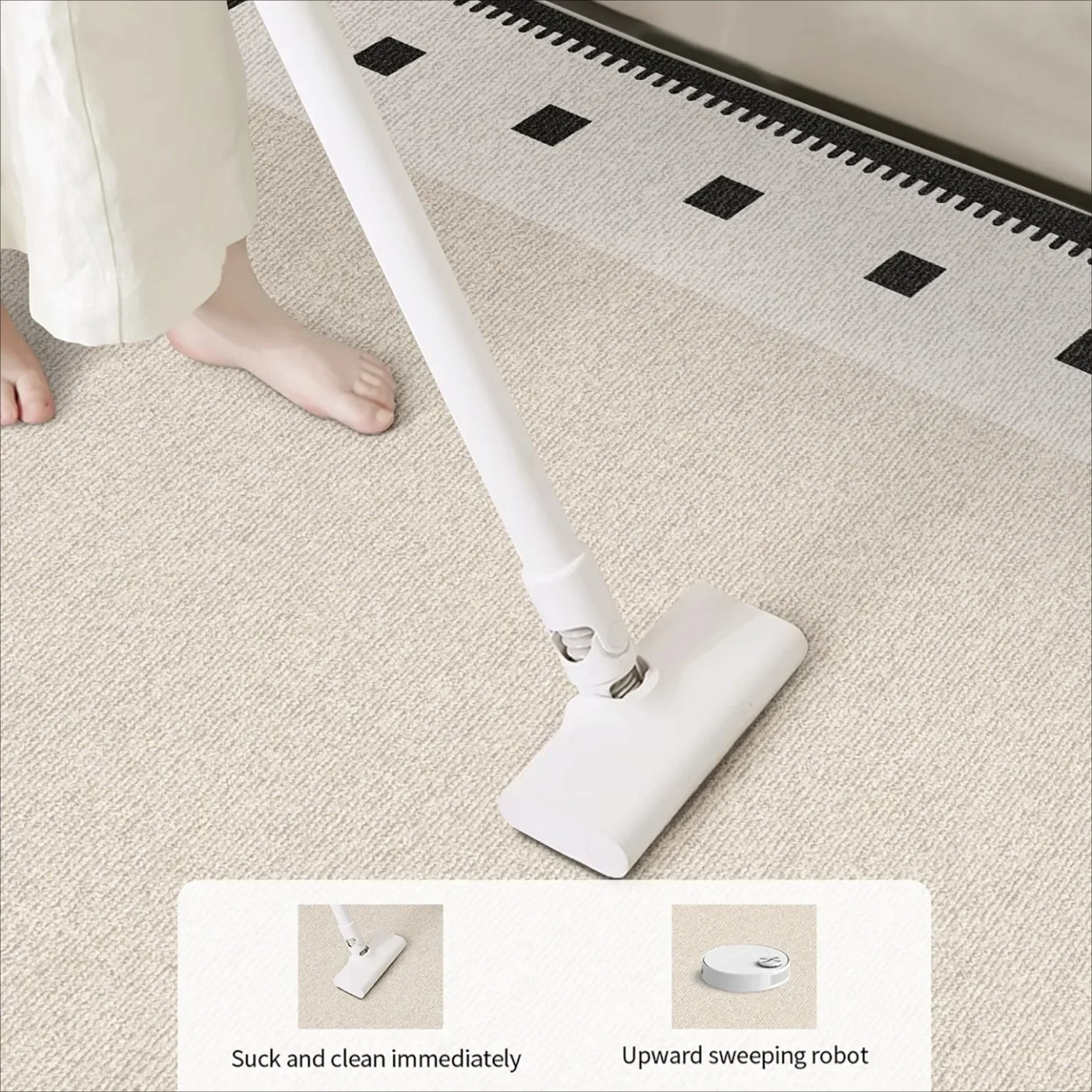 Office Chair Mat Study Rugs for Bedroom Anti-slip Soundproof Floor Mats Simplicity Beige Carpet Non-slip Wear-resistant Rug 러그 5