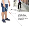Folding Blind Cane Aluminum Walking Stick Crutch Reflective Blind Walking Stick Crutch Cane For Visually Impaired About 124 Cm 4