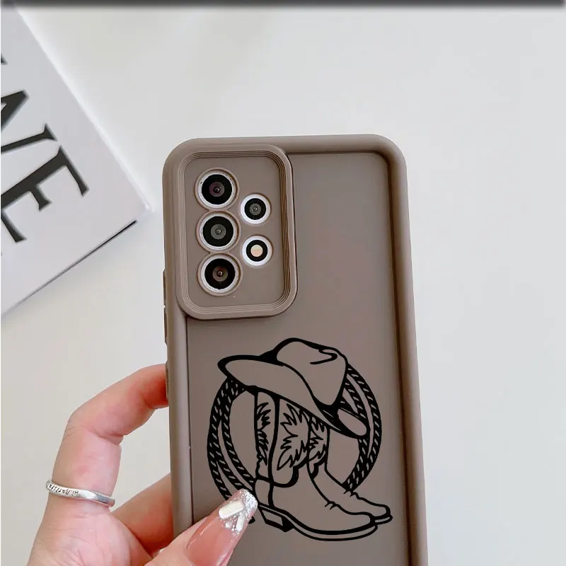 Western Cowgirl TPU Soft Phone Case Cover