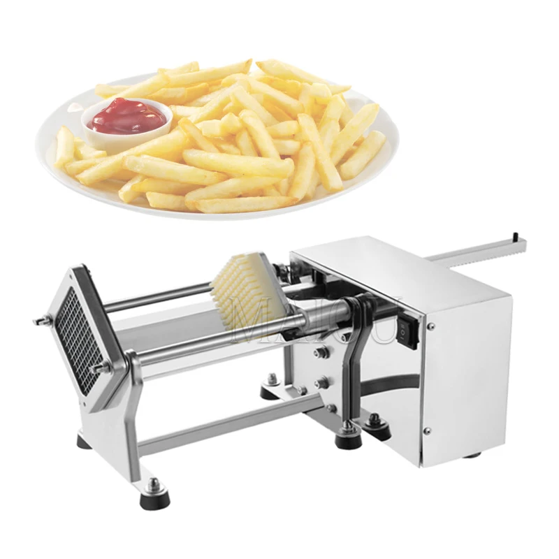 

Kitchen Gadgets Electric Cutter Potato Chips Stainless Steel French Fries Cutter Chip Carrot Slicer Commercial Fries Cutter