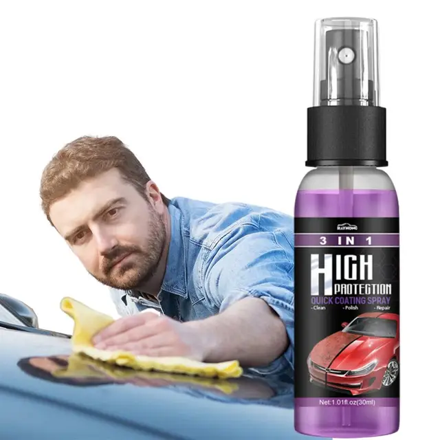 3 in 1 High Protection Fast Car Ceramic Coating Spray,Ceramic Car Coating  Spray,Car Wax,Ceramic Car Coating Spray 3 en 1（100ml,3pcs） - Cdiscount Auto