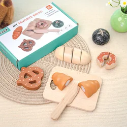 Children's Wooden Tea Party Dessert Playset - Early Learning & Imaginative Play Toy, Perfect Holiday Gift (Multicolor)