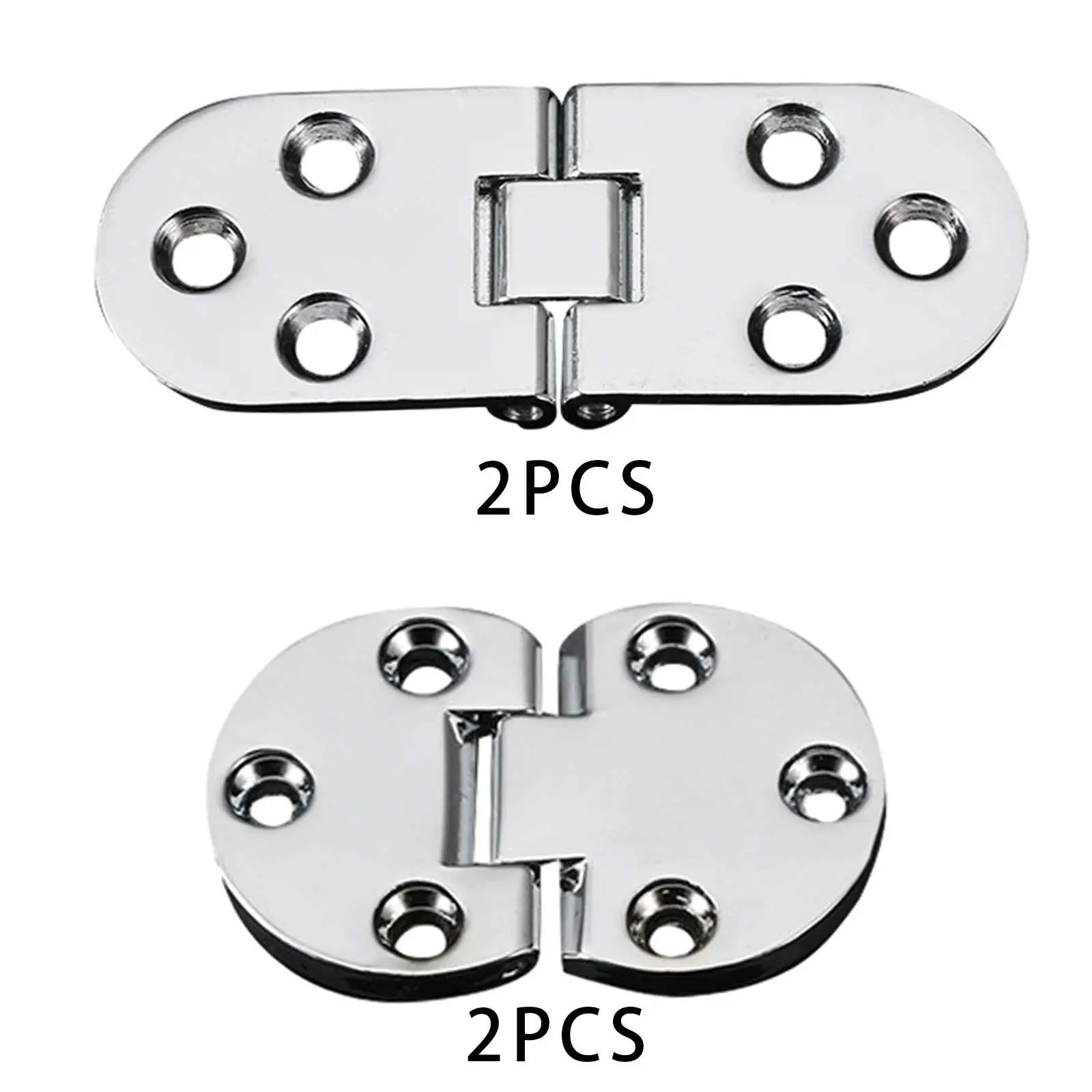 2x Folding Table Hinges Replacement 180 Degree Flip Hinges Cabinet Hinges for Computer Desk Butler Tray Doors Cabinet Wardrobe