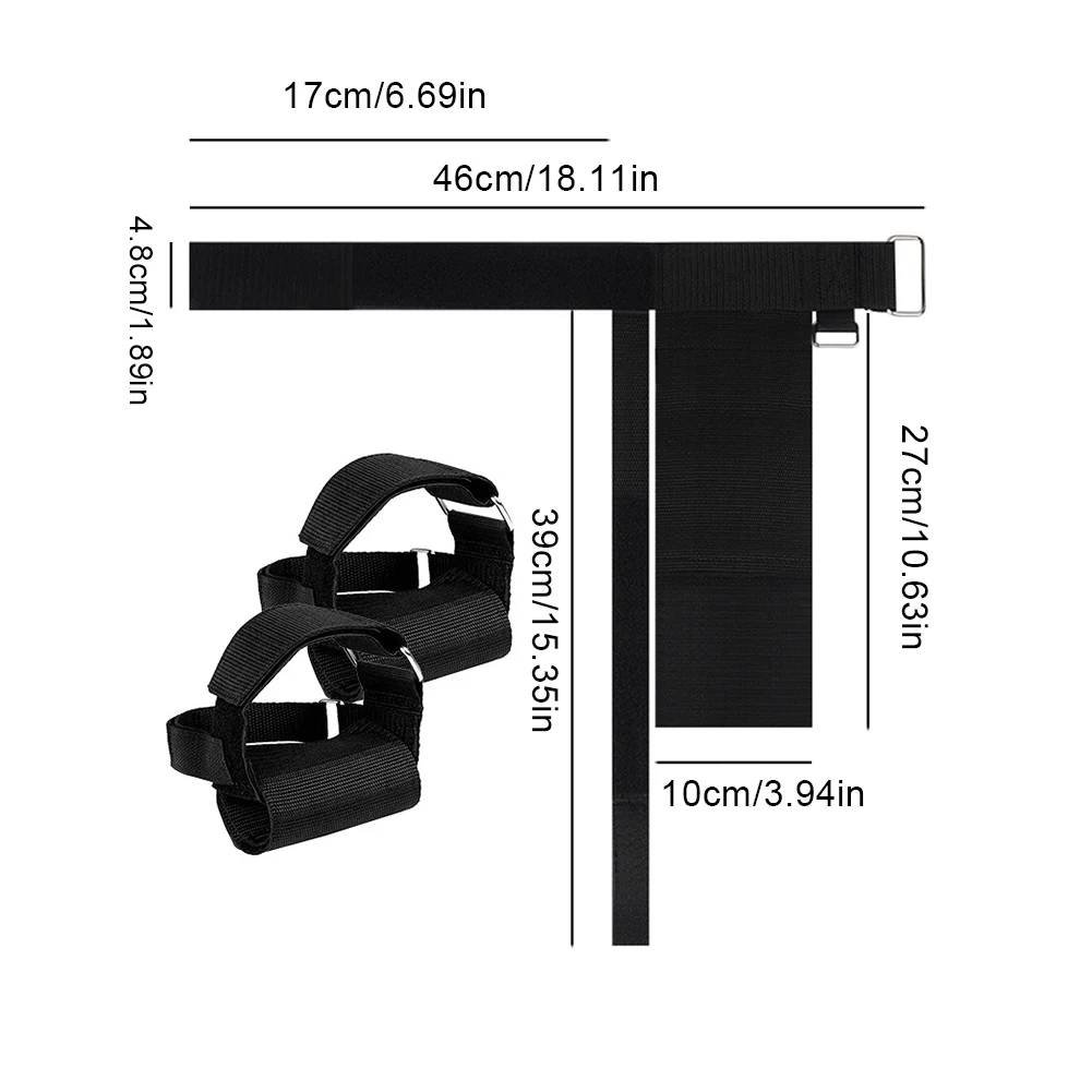 Dumbbell Ankle Strap Feet Dumbbell Attachment with Hook and Loop Fastener Dumbbell Webbing for Leg Muscles Strength Training 6
