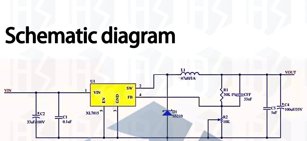 1~10PCS XL7015 DC-DC DC-Wandler Step-Down-Modul 5V-80V Weitbereichs-Eingangsspannung 7005A LM2596 EGBO – Detail 12