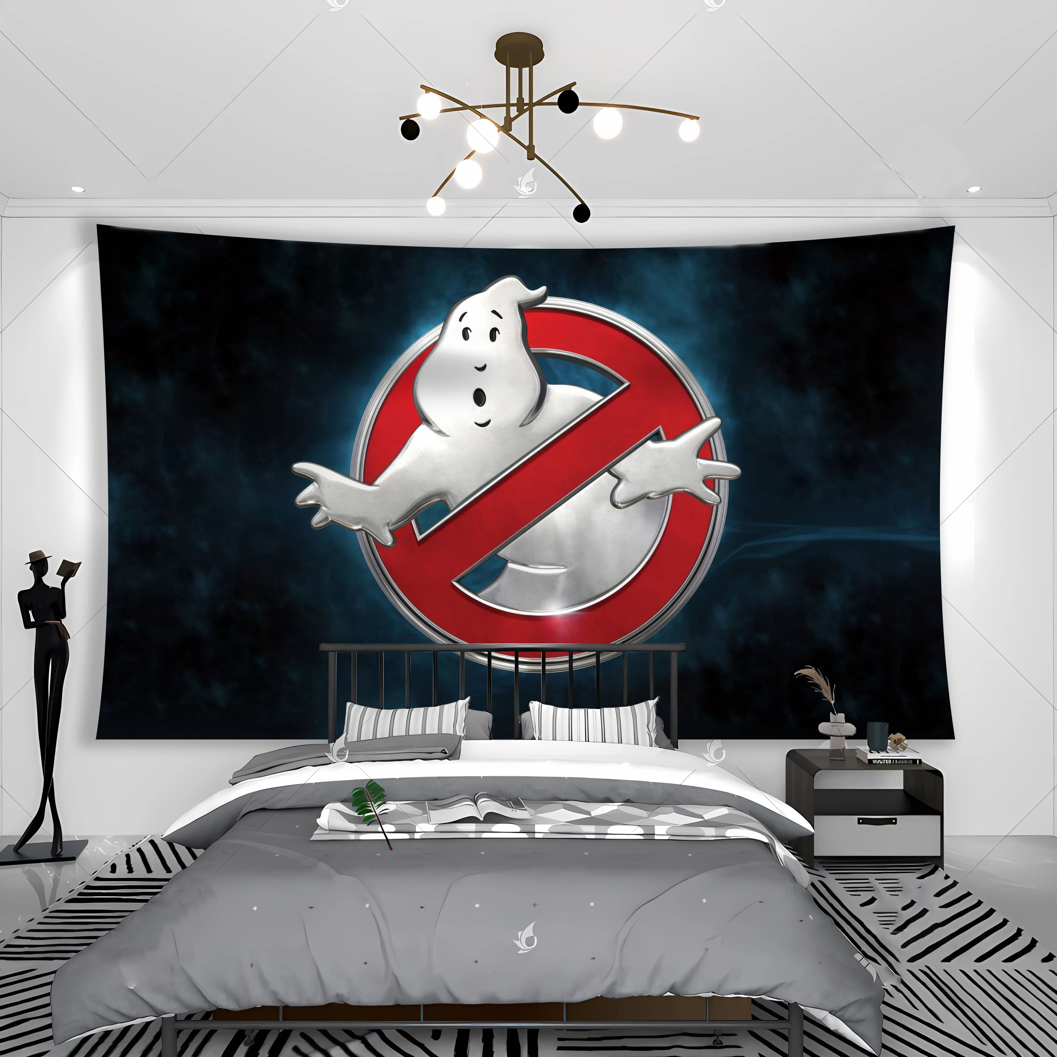 Vendita Calda Ghost Nemesis Arazzo Banner Flag Movie Print Poster Garage O Room Comodino Hanging Decoration