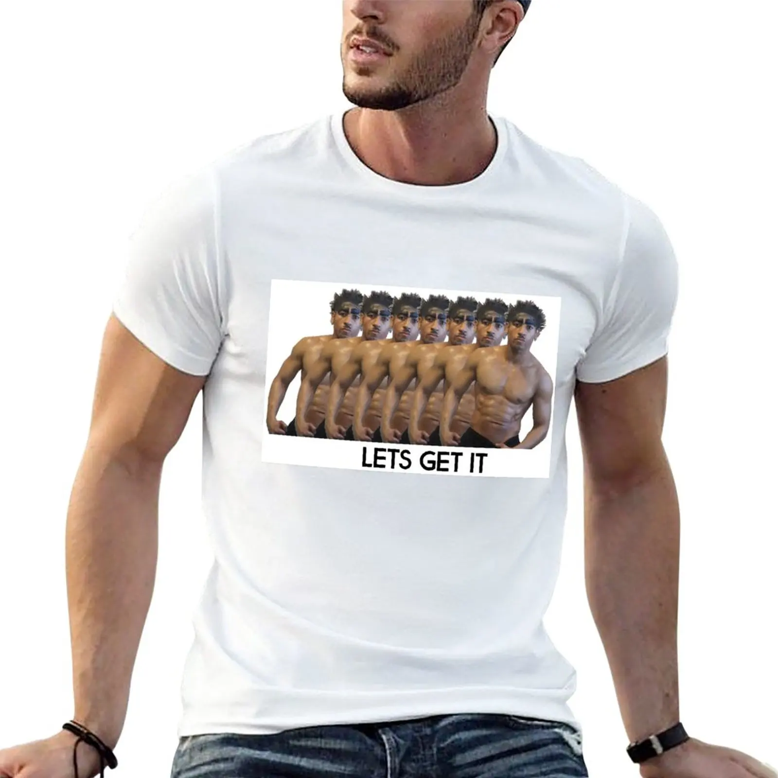

New Buffcorrell Lets Get It Buff Correll T Shirt T-Shirt anime quick drying t-shirt mens t shirts casual stylish