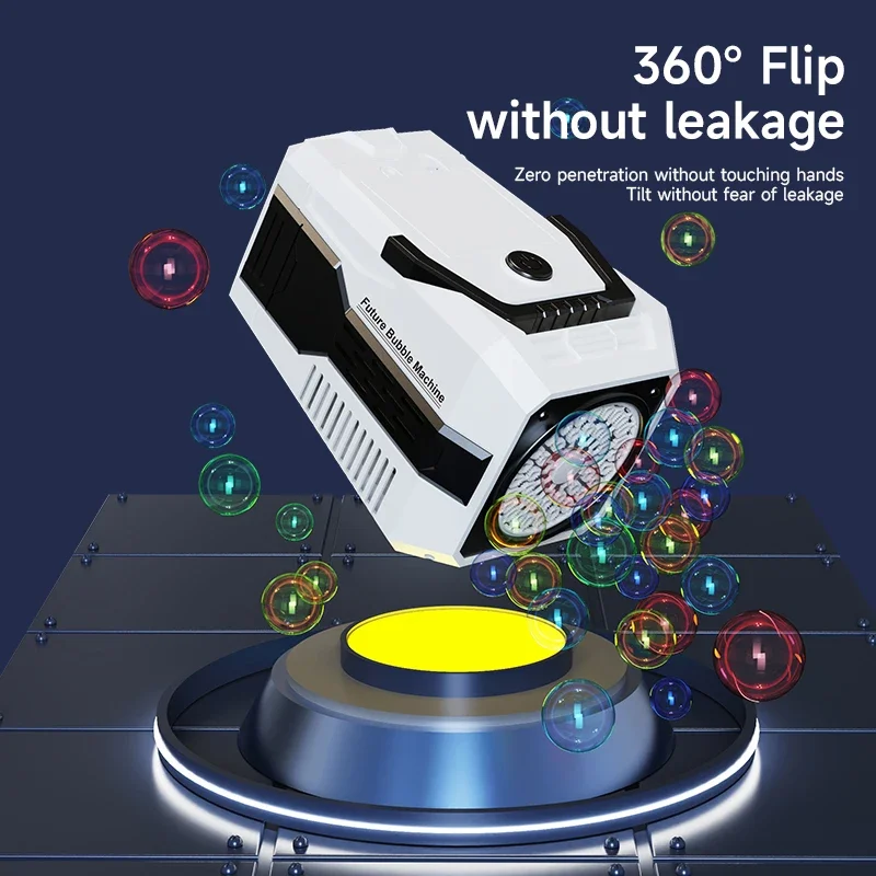 Bubble Machine for Wedding Stage Children Birthday Party Games 40 Hole Soap Bubbles Guns Blower Portable Automatic Outdoor Toys