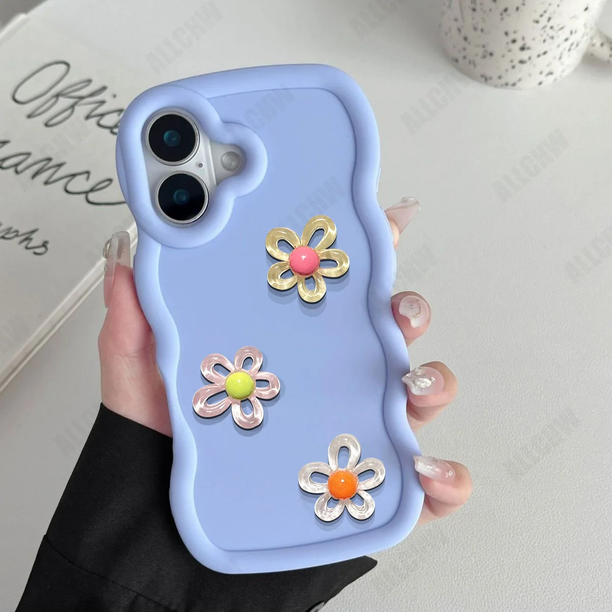Cute Flowers Candy Wavy Silicone Soft Phone Case