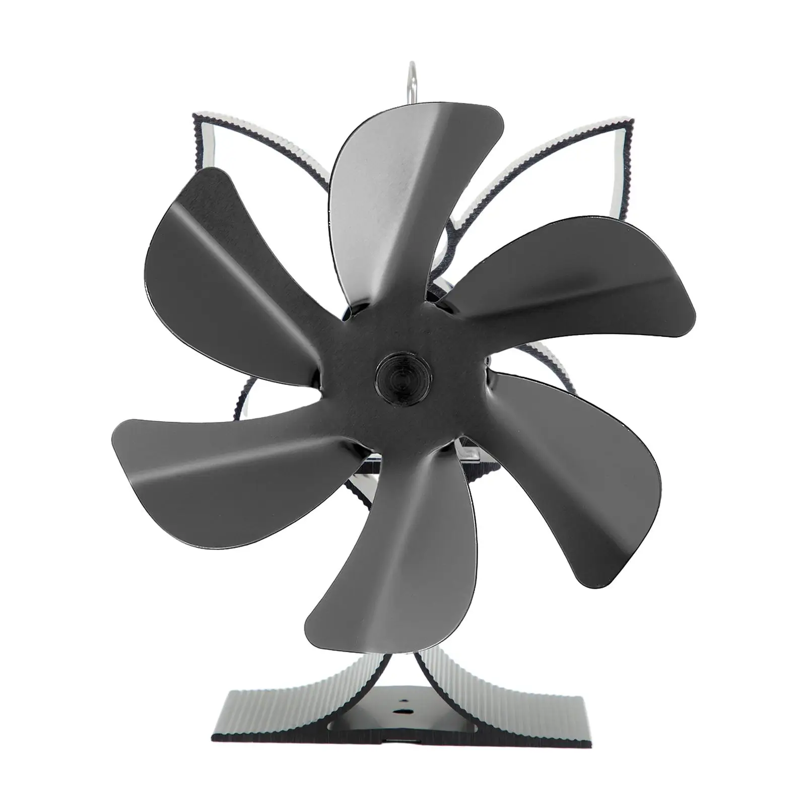 

Xmas Logs Burner Heat Powered Fireplace Fan Aluminum Alloy Energy Saving Sturdy Versatile Low Noise Height 18.5cm