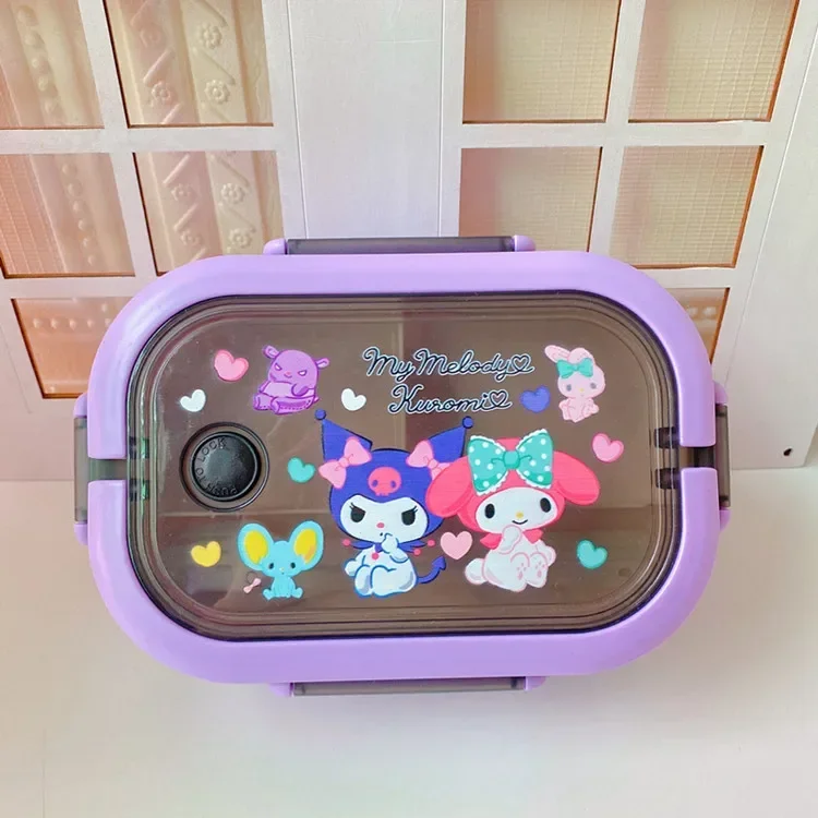 thumbnail image 1 of Disney Stitch Cute Cartoon Portable Lunch Box Student Hermetic Bento Box Office Portable High Capacity Double Layerlunch Box, 1 of 5