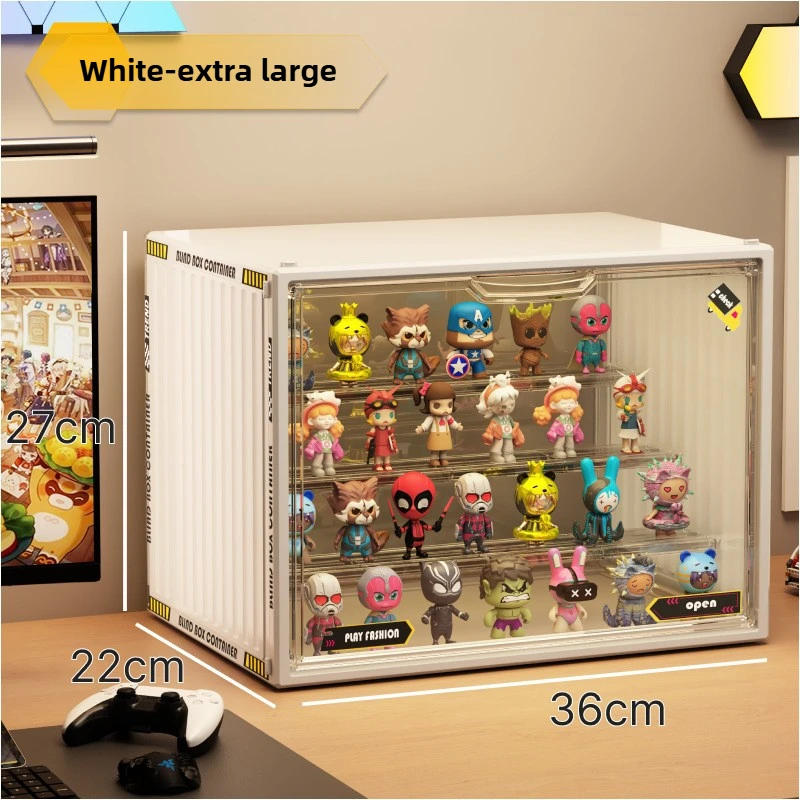 Large Acrylic Organizer for Collectible Figures Blind Box Toys – Transparent