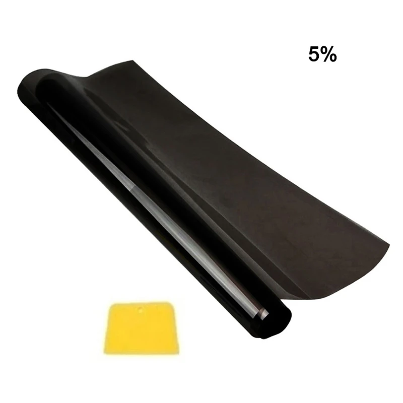 

300cmx50cm Black Car Window Foils Tint Tinting Film Roll Auto Home Window Glass Summer Solar UV Protector Sticker drop shipping