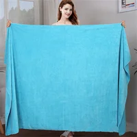 Enlarge and thicken microfiber bath towel, super soft, super absorbent and quick-drying towel 2