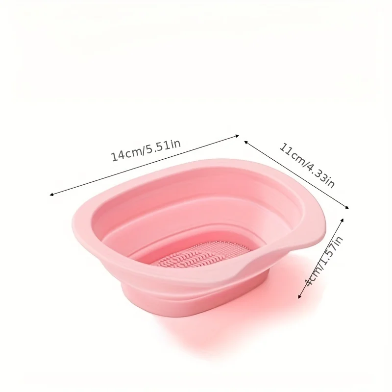 Multi Functional Foldable Silicone Brush Bowl Cleaning Pad Suitable for Easy Cleaning of Makeup Egg Puffs and Brushes