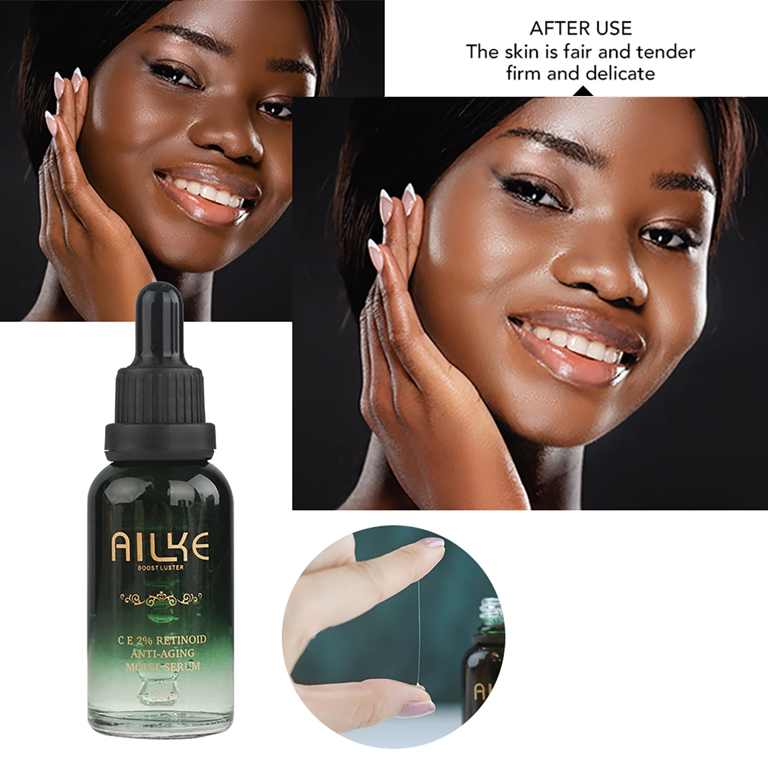 AILKE C&E Advanced 2% Retinoid Moist Anti-aging Serum, Retinol Serum for Brightening, Firming, Hydrating, Dark Spot Correcting