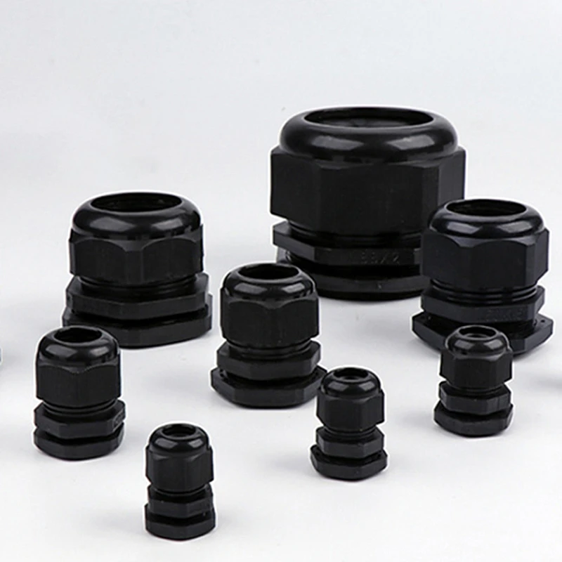 10/30/50 Pieces M8*1.25 Waterproof Plastic Joints IP68 Dustproof Gland Press PG Series Entry For Electric Cables 2-4mm&sup2;