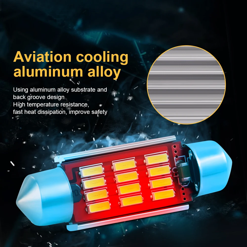 10pcs Canbus ���ο� IC 12V C5W C10W Led ���� 31mm 36mm 39mm 41mm �ڵ��� ���� �� ���׸��� �� ���� ���� 6000K ������ ���