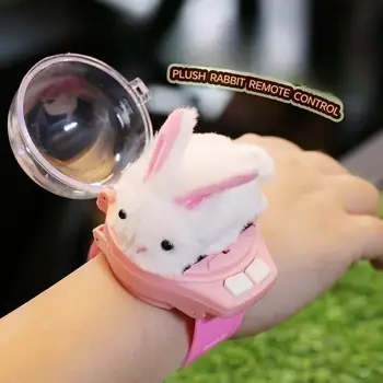 만화 미니 Rc 리모컨 자동차 시계 장난감, 전기 손목 충전식 손목 레이싱 자동차 시계, 소년 소녀 선물