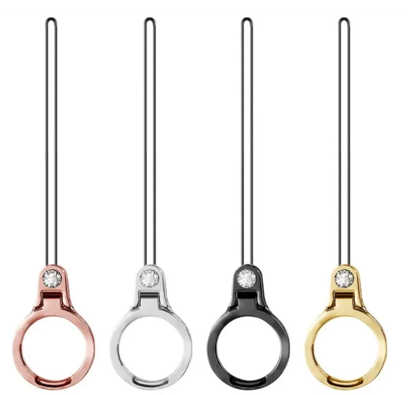 Mobile Phone Holder Hanging Ornaments Anti-fall Lanyard Ring Metal Creative