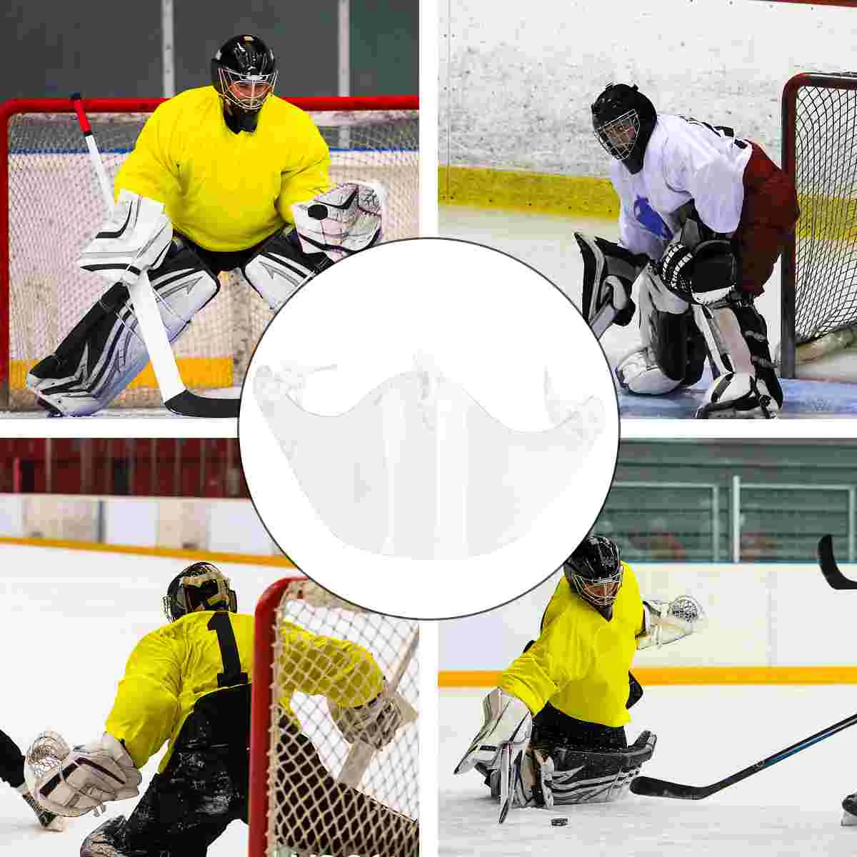 

Hockey Gear Clear Professional Practical Protection Equipment Hockey Goalie Neck Guard for Men Adults