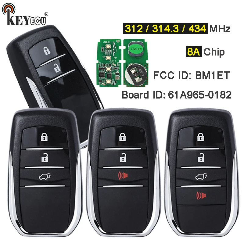 TOYOTA トヨタ　ハイラックス　スマートキー Keyecu-toyotaハイラックス用スマートカードリモートキーフォブ