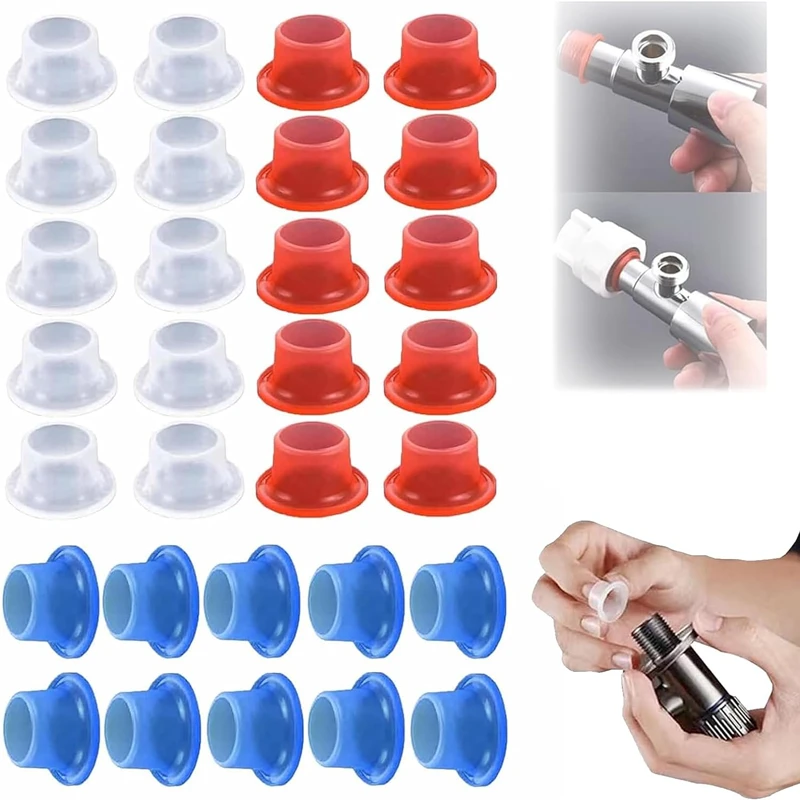 Description Picture 2 of itemFaucet Leak-Proof Sealing Gasket Silicone Raw Belt Triangle Valve Rubber Washer Faucet Threaded Pipe Hose Prevent Dripping Plug