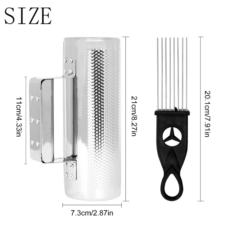 Metal Guiro Shaker with Scraper Band Accompaniment Sand Hammer Guiro Instruments