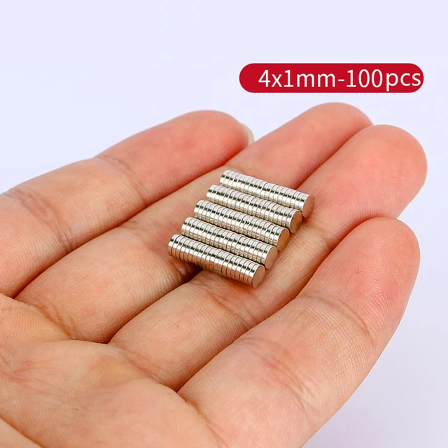 4x1mm Mini piccoli magneti circolari 4mm x 1mm N35 magnete al neodimio  forte Dia 4x1mm magneti