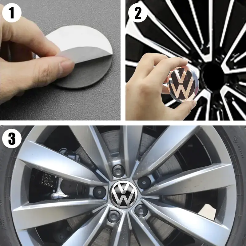 4pcs 56/60/65mm Volkswagen Car Wheel Center Cover Stickers Hub Cap For VW Polo R Golf Touran Octavia Motion GTI Auto Accessories - Image 4