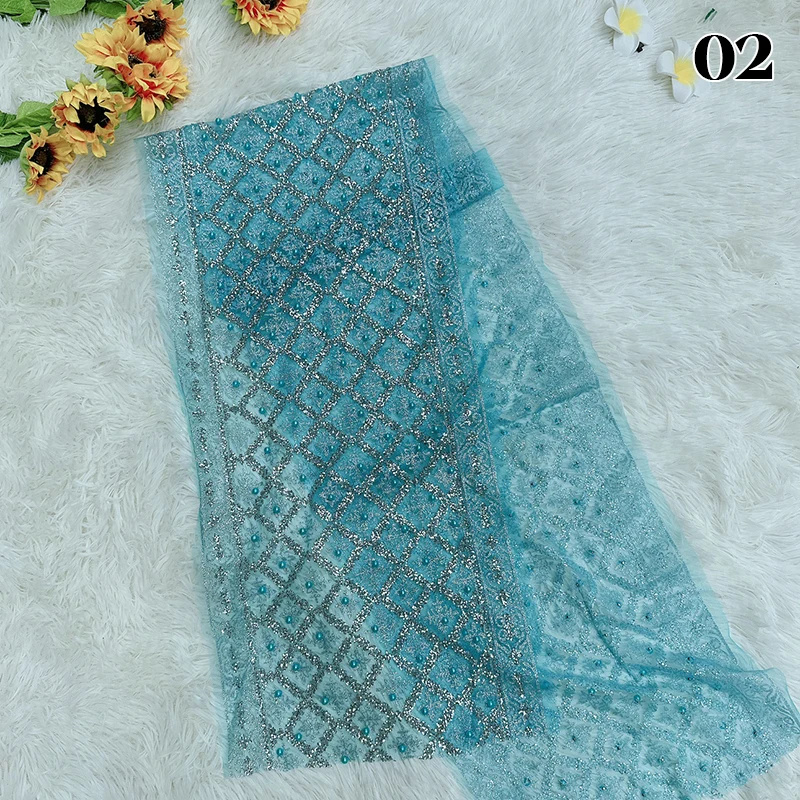 Dai Women's Shawl Thailand Beads Lace Shawl Glitter Scarf Mesh Wrap Cape Dai Ethnic Summer Sunscreen Beach Holiday Costumes