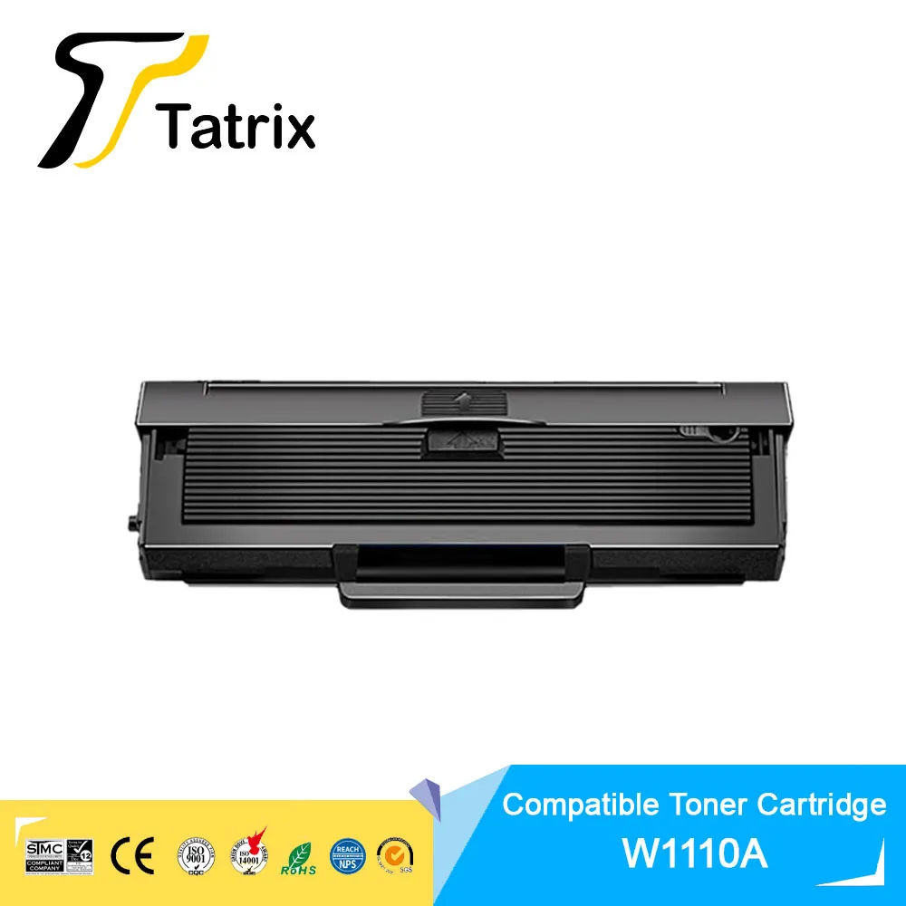 Tatrix 110a W1110a Cartucho de Toner Preto Laser Compatível para hp Laser 108a 108w Mfp 136a 136w 136nw 138pn 138pnw 138p Impressora