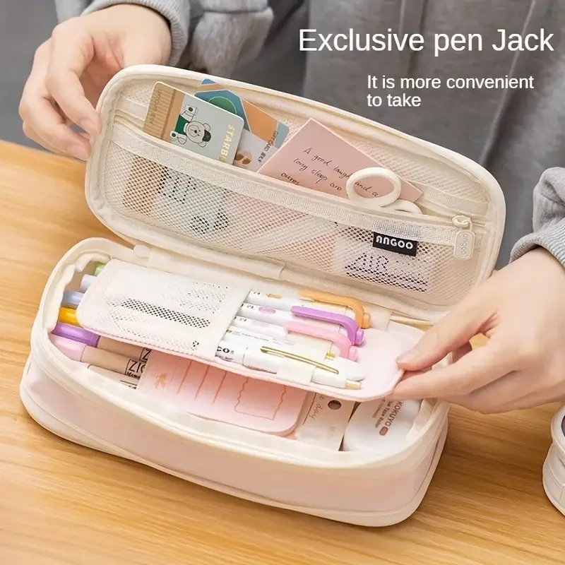 Retractable Pencil Case Large Capacity Multifunctional Stationery Box pencil cases stationery box