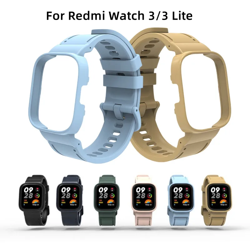 For Redmi Watch 3 Active Strap Sports Silicone Replacement Wristband Correa  For Xiaomi Redmi Watch 3 Lite Active Band Bracelet - AliExpress