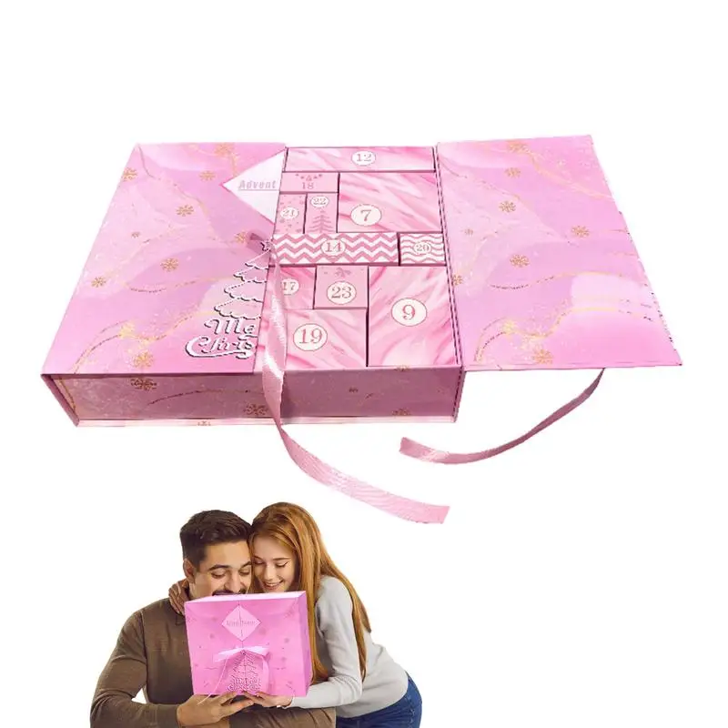 Empty Advent Calendar Christmas gift candy Empty Boxes 24 Days Countdown To Christmas Fillable Cardboard Number Gift Box