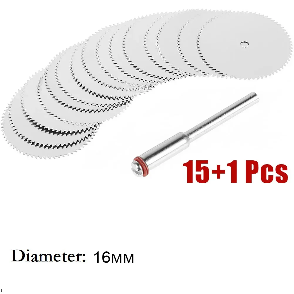 15Pcs Mini Circular Saw Blade Electric Grinding Cutting Disc Rotary Tool For Dremel Metal Cutter Power Tool Wood Cutting Discs angle grinder