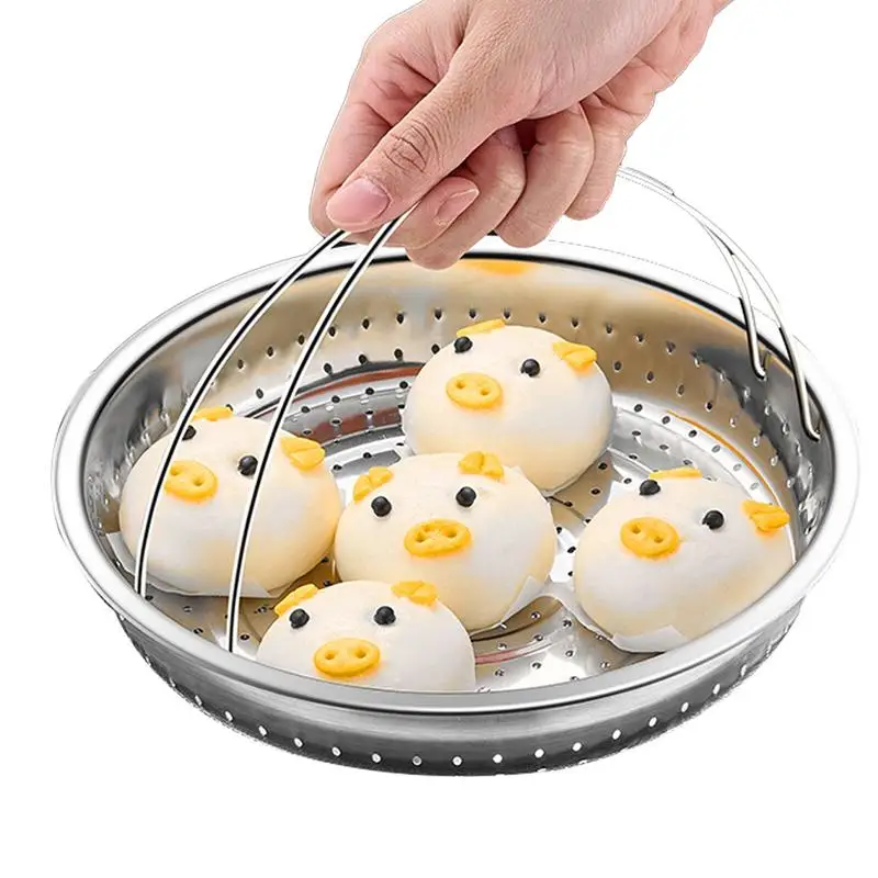 

Stainless Steel Steamer Basket Pot Accessories Instant Cooker Steaming Tray Rice Pressure Cooker Steamer Kitchen Cooking Tool