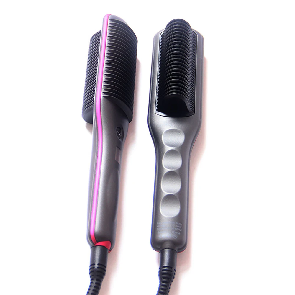 Electric Hair Straightener Brushes Anti-scald Straight Curling Dual-use Bangs Straightening Splint inner Buckle Irons Fast Heat 3