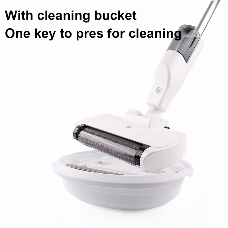 Handheld Spin Mop Water Sprayer Vacuum Cleaner Wireless Electric Broom Steam Floor Dust Sweeper Self-Cleaning Mopping Machine EU 6
