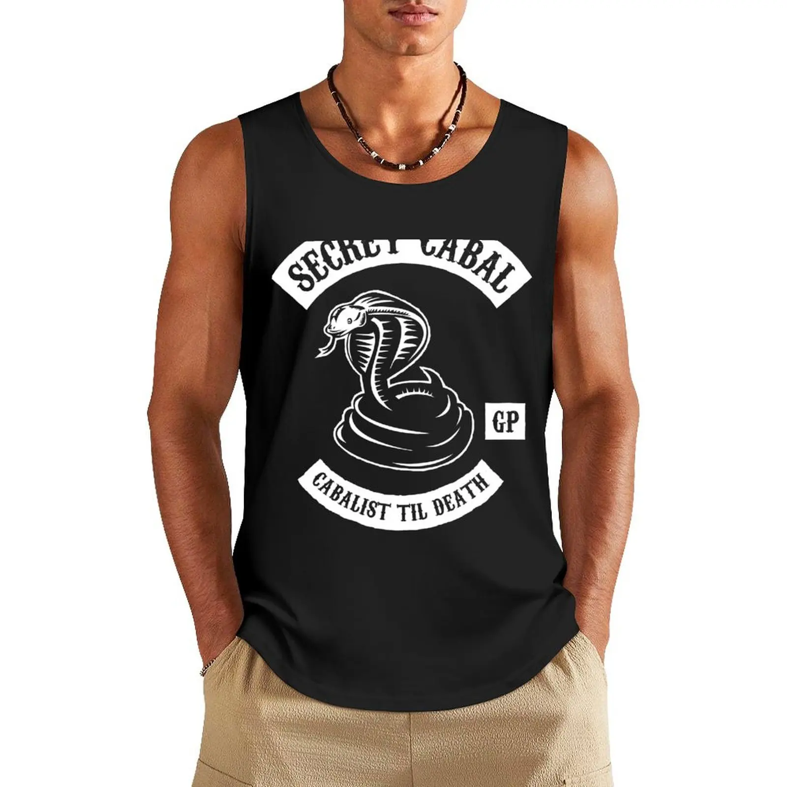 

Secret Cabal GP Cabalist Tank Top Men's clothes summer clothes men 2024 gym shirts Men's gym