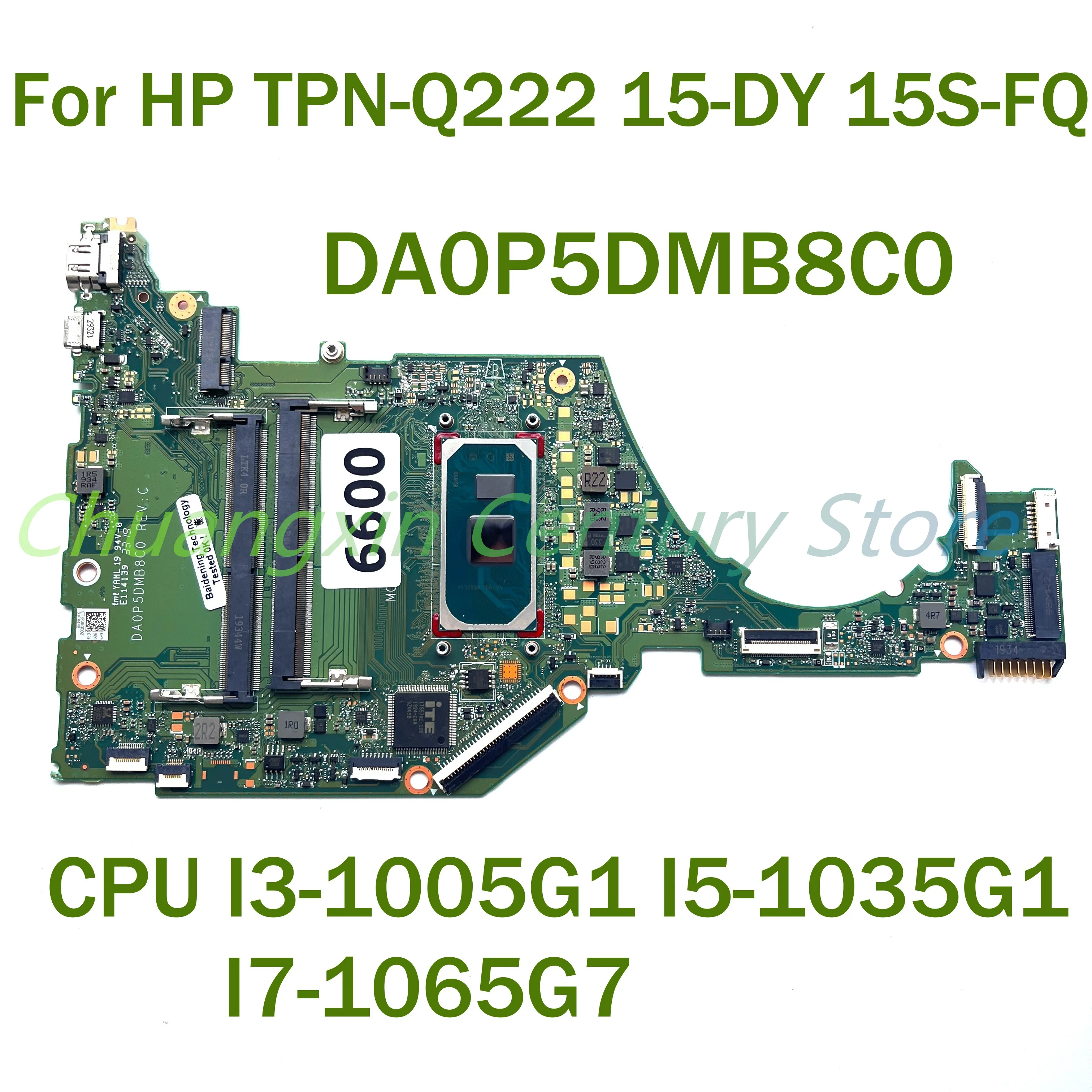 

Для HP TPN-Q222 15-DY 15S-FQ материнская плата для ноутбука DA0P5DMB8C0 с центральным процессором Φ 100% протестирована Полная работа