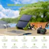 Portable Power Station with Built-in Solar Panel 614WH/192000mAh LiFePO4 Battery Pack 600W Solar Generator for Outdoor Camping 5