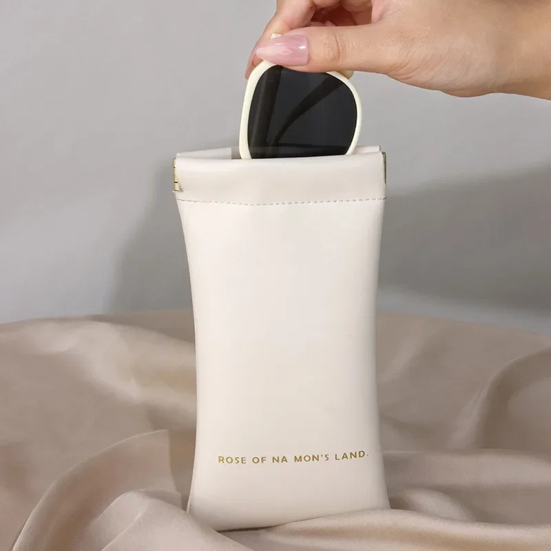 

INS Portable Glasses Storage Bag Protective Glasses Case Automatic Closing Case Data Cable Earphone Storage Bag