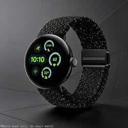 Soft Nylon Sport Bracelet for Google Pixel Watch - Unisex 41mm Strap (City Lights)