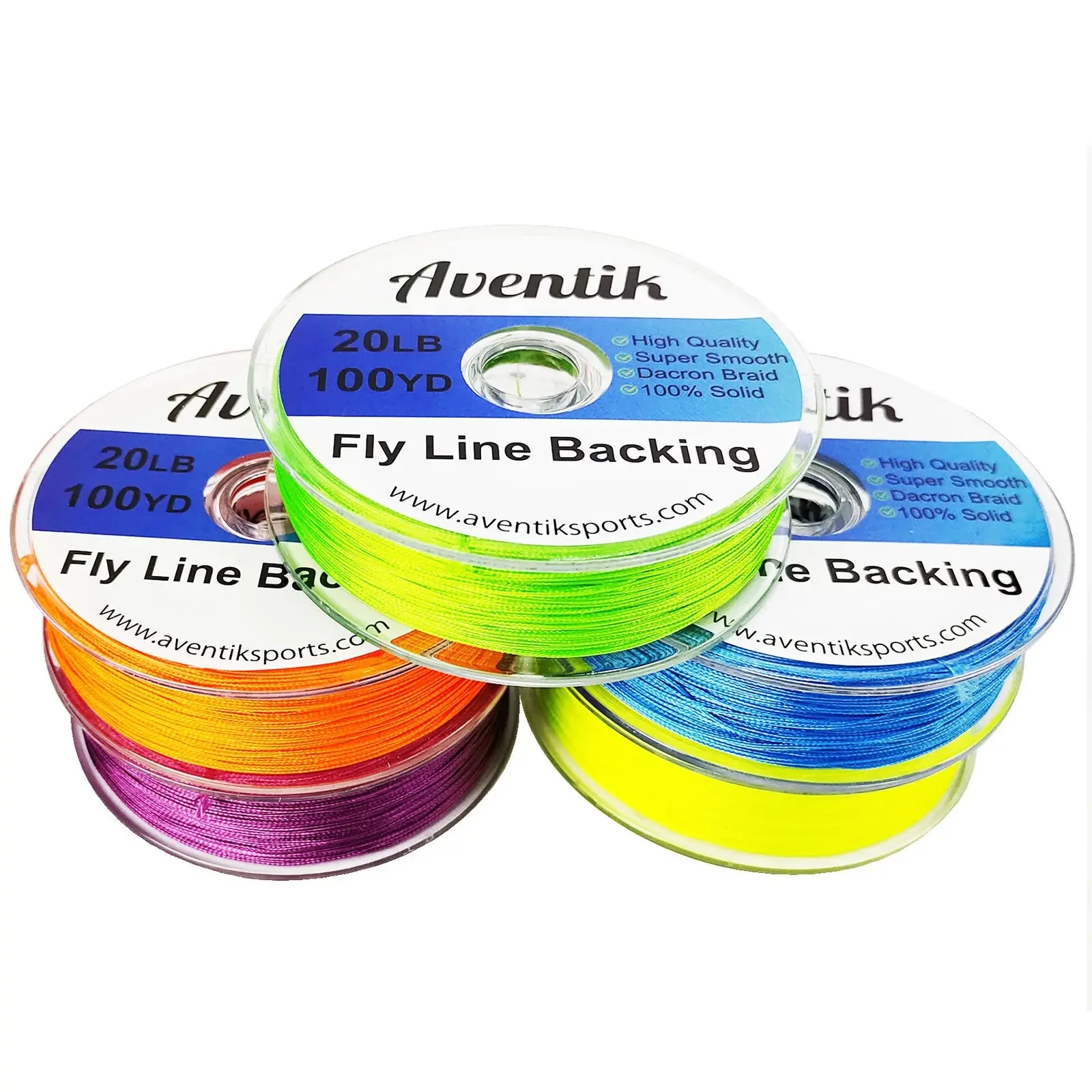 Aventik 100YD/91M Dacron geflochtene Fliegenfischer-Backingleine für Forellenfischen 20LB/30LB – Detail 3