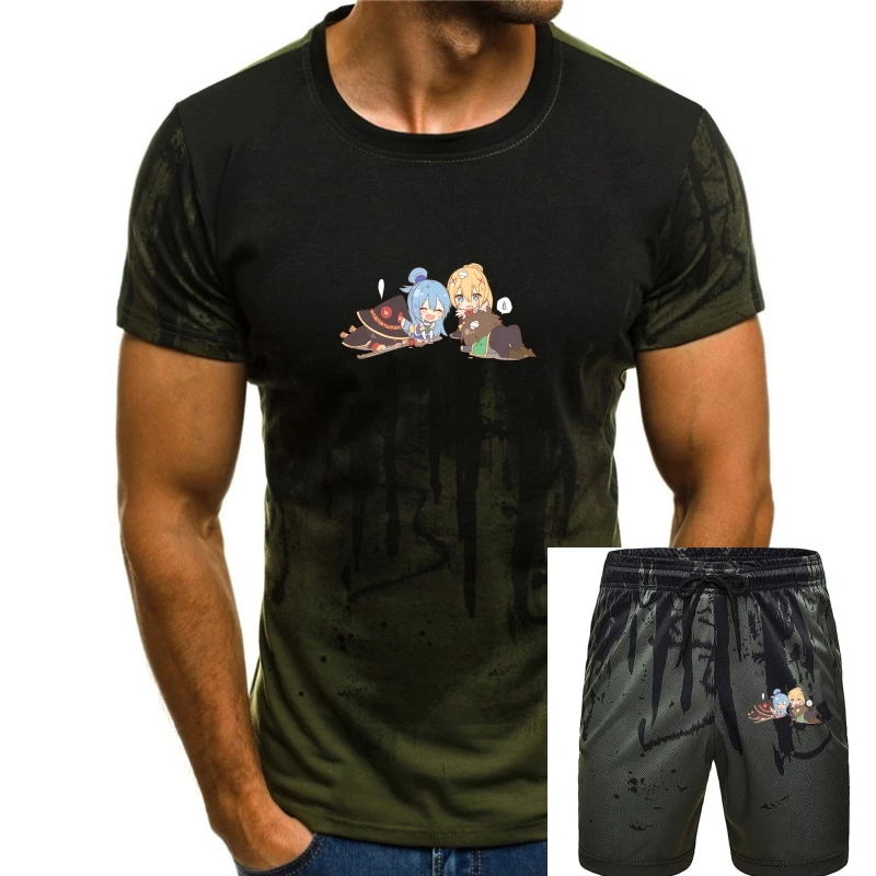 

Men t shirt Short sleeve Konosuba Chibi Unisex T Shirt Women t-shirt tee tops